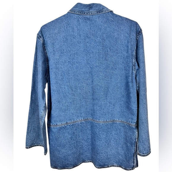 H&M Denim Tunic Jacket, XS, NWT, oversized & unique style Classic Streetwear - Picture 7 of 7